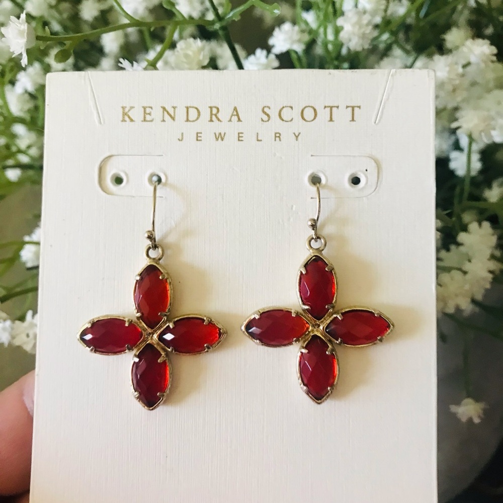 Kendra Scott Red Gold Earrings